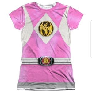 Power Rangers Pink Juniors Shirt Small